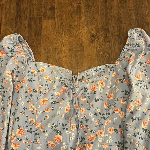 Abercrombie Long sleeve floral dress - blue - Picture 5 of 8